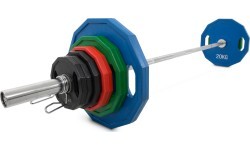 Newton Fitness OP-100 Rubber Coated Olympic Plate Set