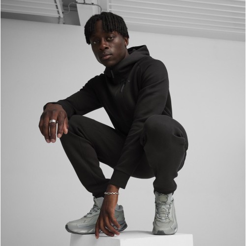 Мужская толстовка Puma Pumatech FZ Hoodie, тёмно-чёрная 624385 01