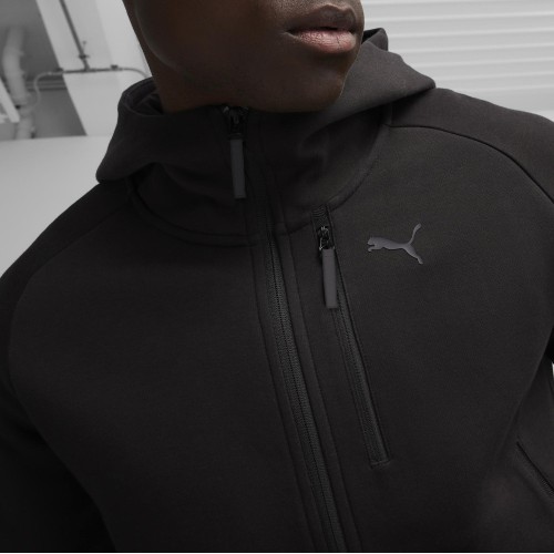 Puma Pumatech FZ Hoodie Men's Sweatshirt Dark Black 624385 01