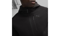 Мужская толстовка Puma Pumatech FZ Hoodie, тёмно-чёрная 624385 01