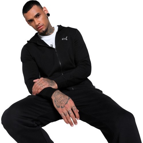 Мужской свитшот Puma Better Essentials Full-Zip чёрный 676815 01