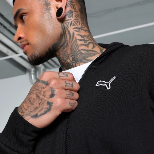 Мужской свитшот Puma Better Essentials Full-Zip чёрный 676815 01