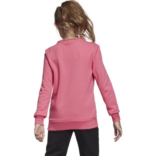 Детская толстовка Adidas YG MH Bos Crew Pink DV0322