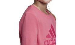 Детская толстовка Adidas YG MH Bos Crew Pink DV0322