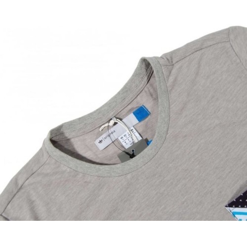 Adidas Originals Patchwork Tee Men's T-Shirt Grey
