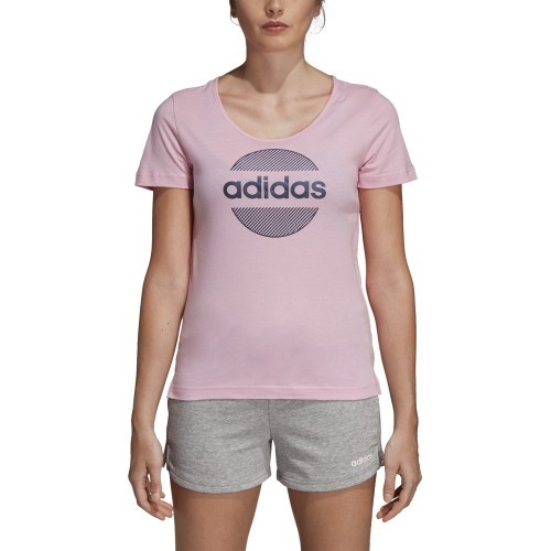Adidas Palaidinė Linear Tee II Pink DV3000