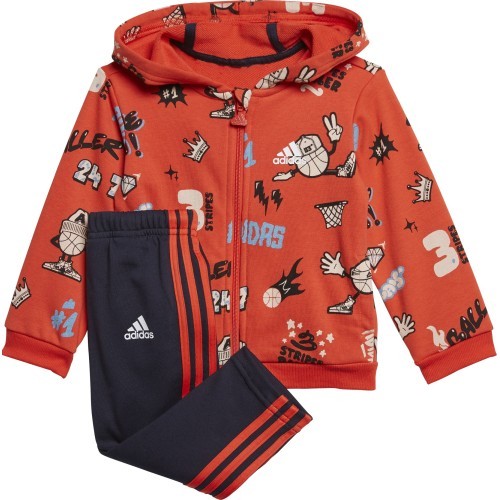 Adidas Kids Tracksuit I Grap Fz Hd J Red Blue GD3924