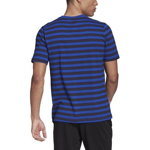 Мужская футболка Adidas Stripy SJ Tee, сине-черная HE1854