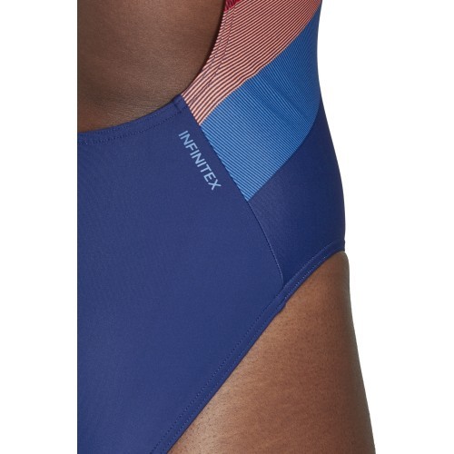 Adidas Fit 1PC Lin Women's Swimsuit Dark Blue DH2403
