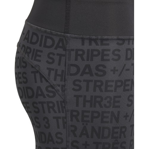 Подростковые леггинсы Adidas YG TR Brand Tights Black DJ1089