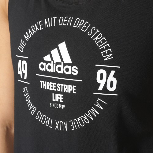 Топ Adidas Logo Tank Top Black BP8387