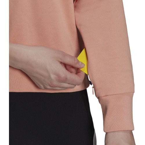 Adidas Women's Sweatshirt W Fi 3B Hoodie Peach H24082