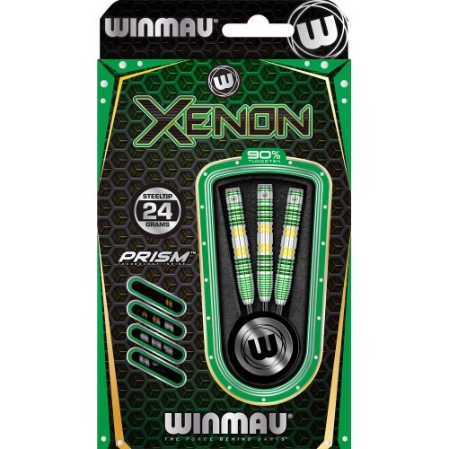 Winmau Xenon 90% volframo smiginio strėlytės su plieniniais smaigaliais, 24 g