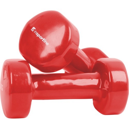 Vinyl Dumbbell Set inSPORTline Smoothbell 2 x 1.5 kg