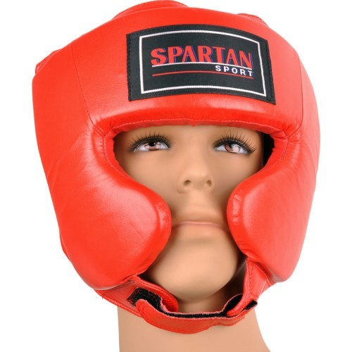 Bokso šalmas Spartan, raudonas