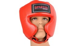 Bokso šalmas Spartan, raudonas