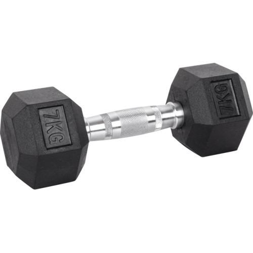 Hexagonal dumbbell inSPORTline HEX 7kg