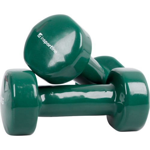 Vinilinių hantelių rinkinys inSPORTline Smoothbell 2 x 3 kg