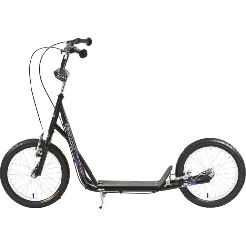 Worker City Urban Inflatable Scooter (up to 100kg) - Black