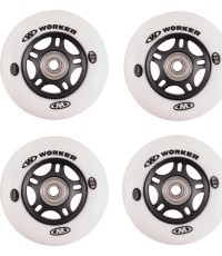 Rinkinys 4 vnt. – ratukai 72 mm ir guoliai ABEC-7, chromas