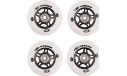 Rinkinys 4 vnt. – ratukai 72 mm ir guoliai ABEC-7, chromas