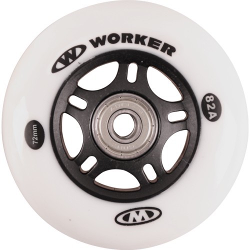 Rinkinys 4 vnt. – ratukai 72 mm ir guoliai ABEC-7, chromas