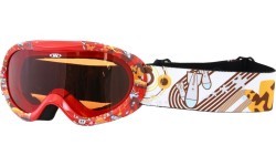 Vaikiški slidinėjimo akiniai Worker Doyle Black UV S2 - Raudona