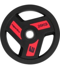 Rubber-Coated Olympic Weight Plate inSPORTline Herk OL 25 kg