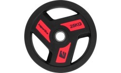 Rubber-Coated Olympic Weight Plate inSPORTline Herk OL 25 kg