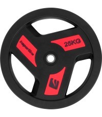 Guma dengtas svorio diskas inSPORTline Herk 25 kg