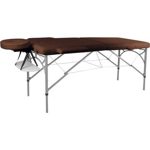 Massage Table inSPORTline Tamati 2-Piece Aluminium - Brown