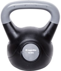 Виниловая гиря с цементным наполнителем inSPORTline Vin-Bell Dark 14 кг