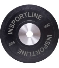 Обрезиненный весовой диск inSPORTline Bumper Plate 20 кг