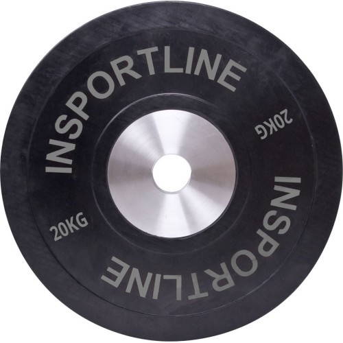Обрезиненный весовой диск inSPORTline Bumper Plate 20 кг