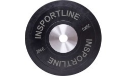 Gumuotas svorio diskas inSPORTline Bumper Plate 20 kg