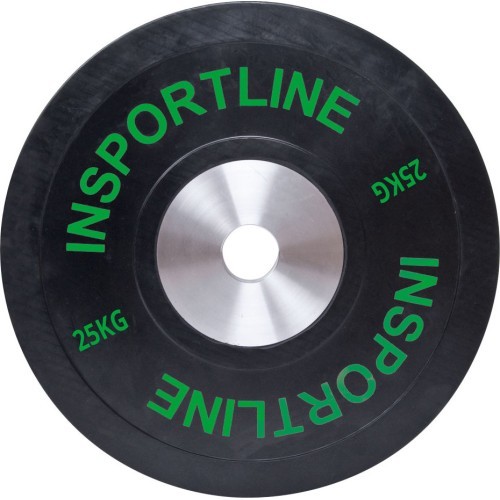 Guminis svorio diskas inSPORTline Bumper Plate 25 kg