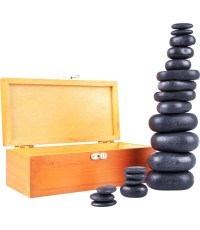 Lavos masažo akmenų rinkinys inSPORTline Basalt Stone 20 vnt.