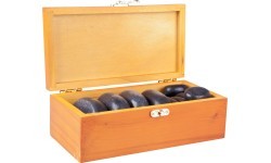 Lava massage stone set inSPORTline Basalt Stone 20pcs.