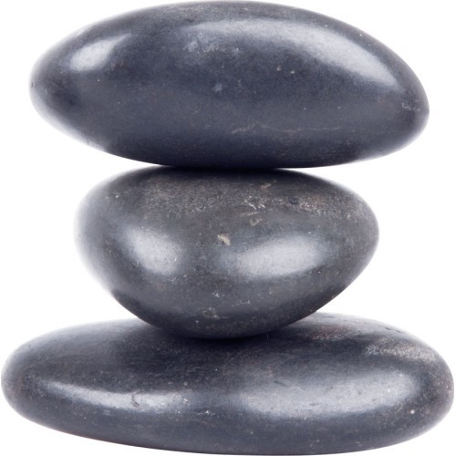 Masažinių lavos akmenų rinkinys inSPORTline River Stone 8-10 cm, 3 vnt.