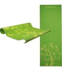Коврик для йоги inSPORTline Spirit 172x60x0,3 см - Зелёный