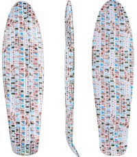 Riedlentės lenta Penny Board WORKER Paterny 22,5*6" - Dizainas 1