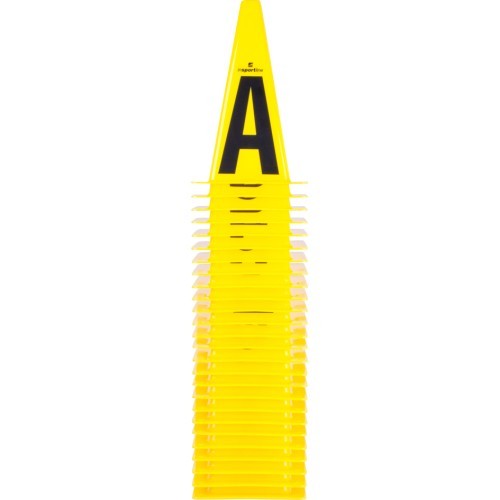 Plastikiniai kūgiai inSPORTline Alphabet 23 cm