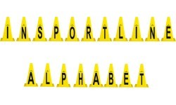 Plastic Cones inSPORTline Alphabet 23cm