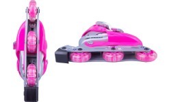 Children’s Rollerblading Set WORKER Polly LED – with Light-Up Wheels