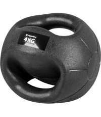 Svorinis kamuolys su rankenomis inSPORTline Grab Me 4 kg