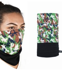 Universali daugiafunkcė kaklo mova Oxford Snug - Kamufliažinė žalia