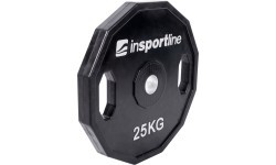 Rubber Coated Weight Plate inSPORTline Ruberton 25kg