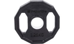 Олимпийский диск с резиновым покрытием inSPORTline Ruberton 1,25 кг