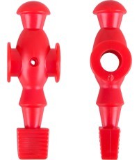 Replacement Foosball Player for WORKER 13-in-1 Supertable - Red