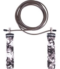 Adjustable Length Jump Rope With Bearings inSPORTline Jumpkamu - White Camu